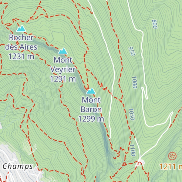 Map of Mont Baron