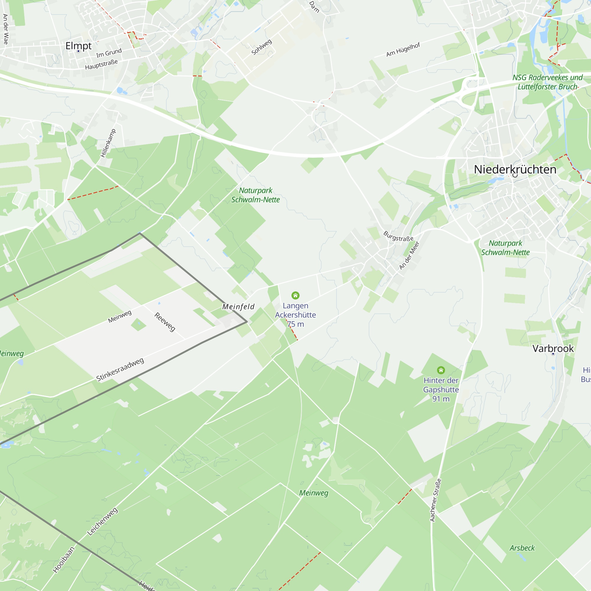Langen Ackershütte map