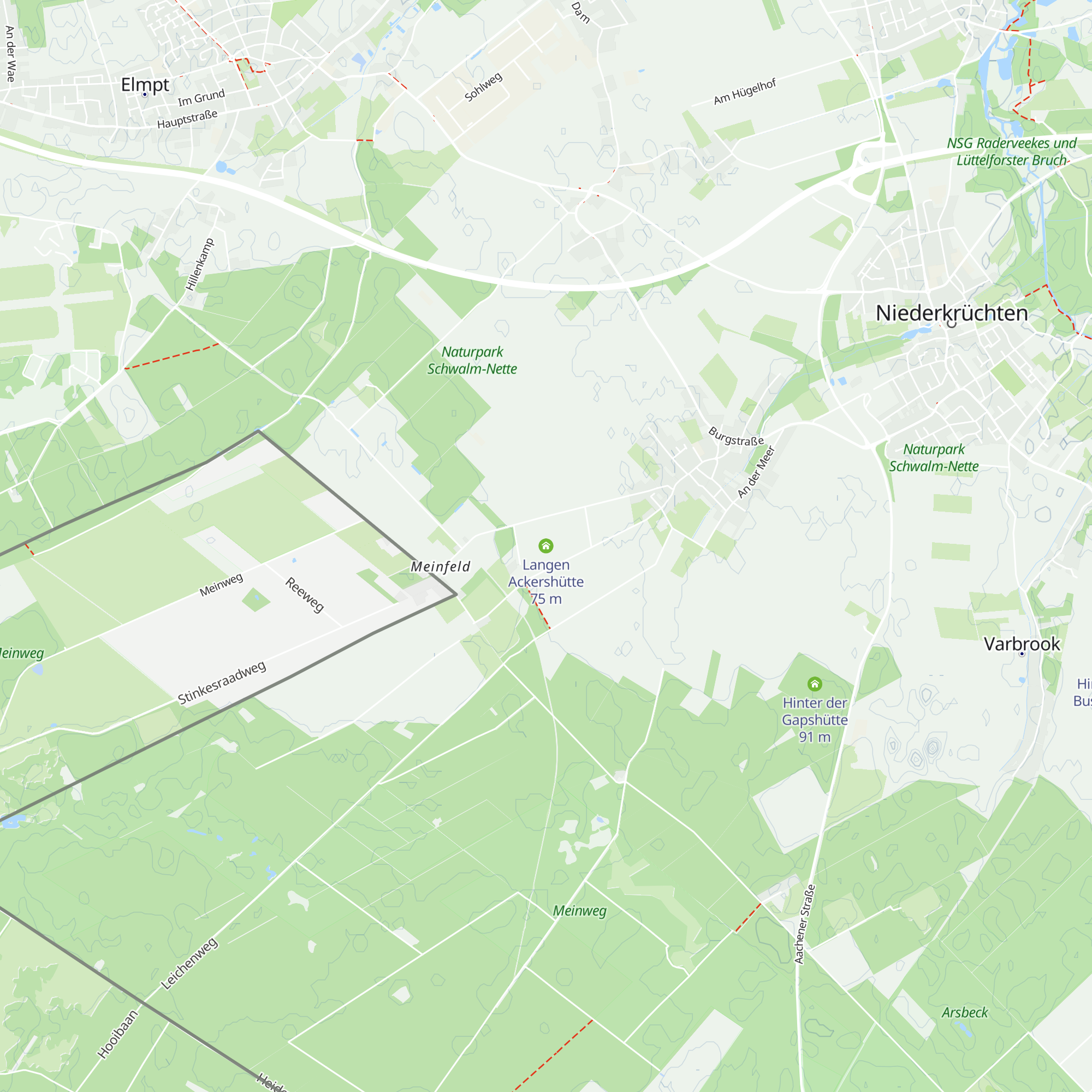 Langen Ackershütte map