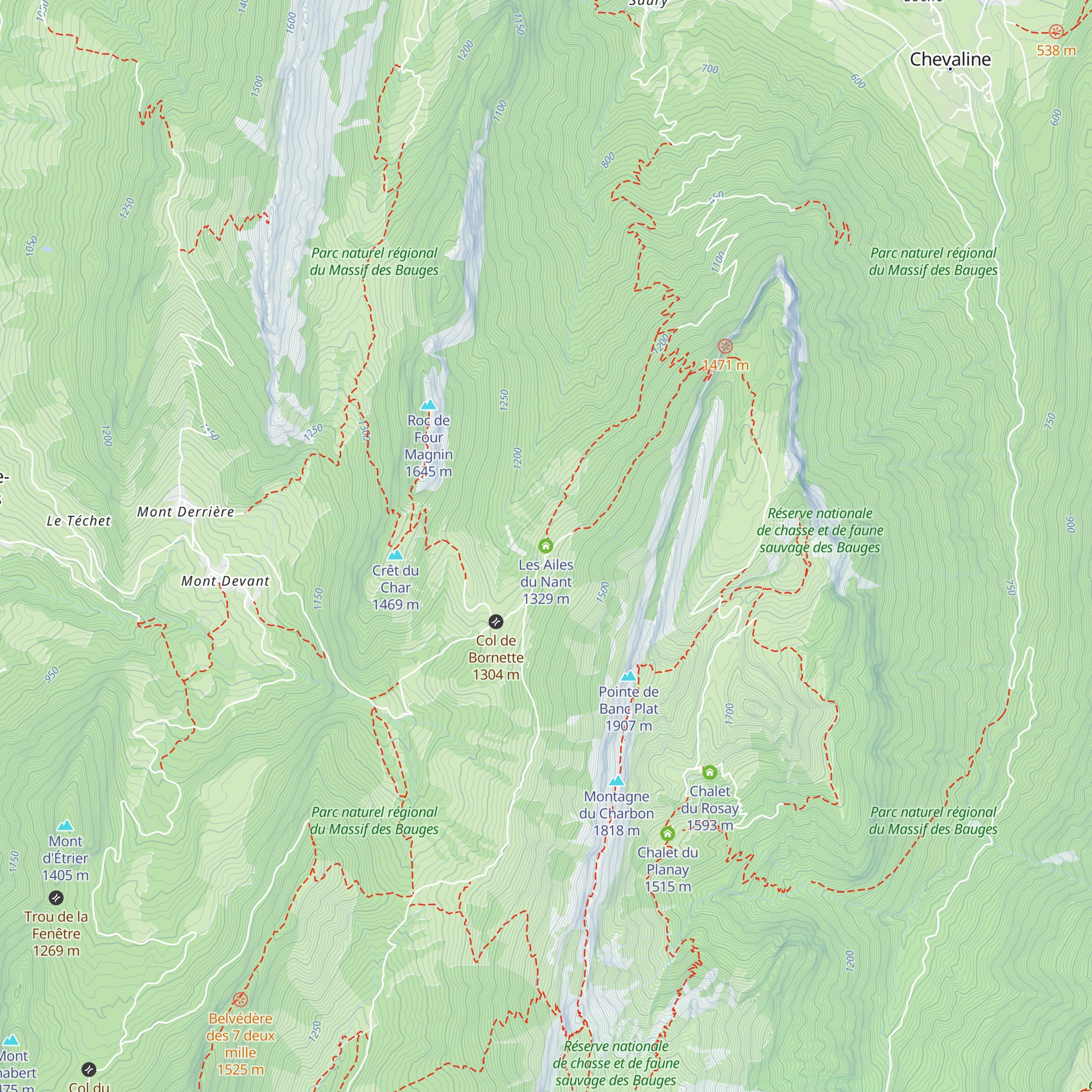Les Ailes du Nant map