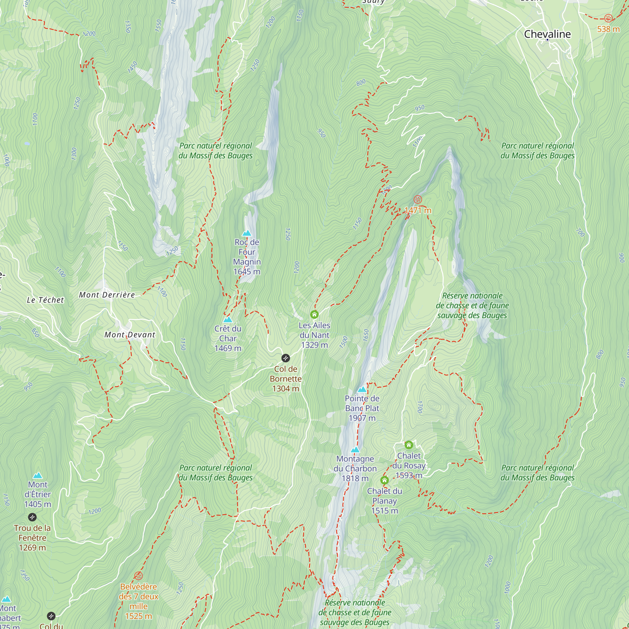 Les Ailes du Nant map
