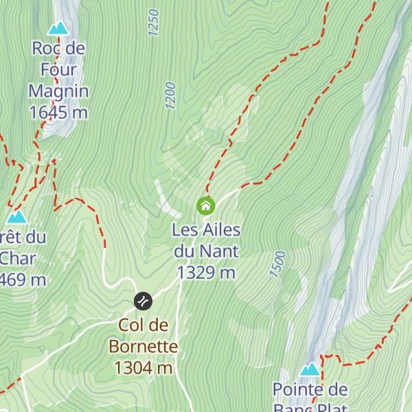 Map of Les Ailes du Nant