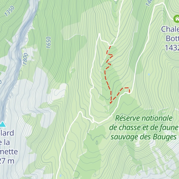 Map of Chalet du Praz