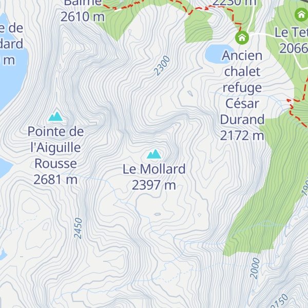 Map of Le Mollard