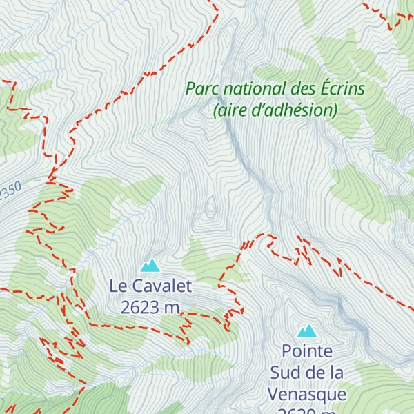Map of Pointe Nord de la Venasque