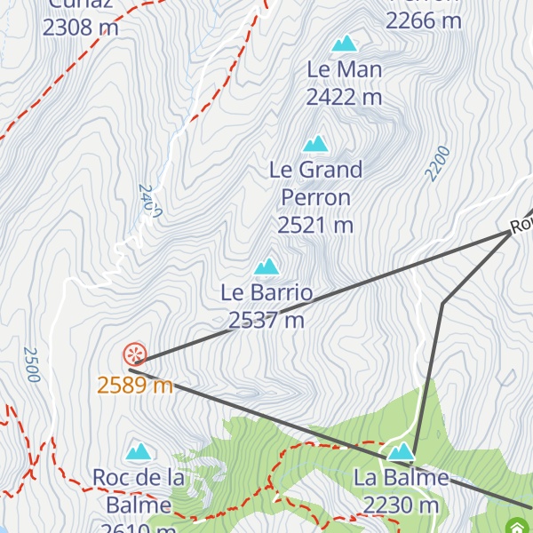 Map of Le Barrio