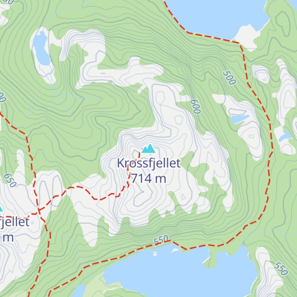 Map of Krossfjellet