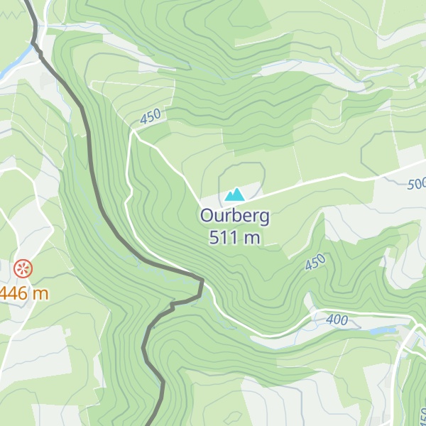 Map of Ourberg Hütte