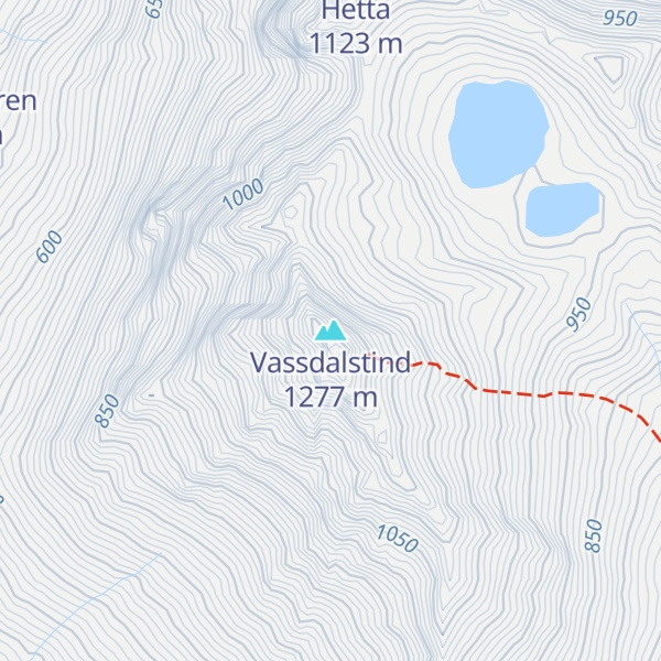 Map of Vassdalstind