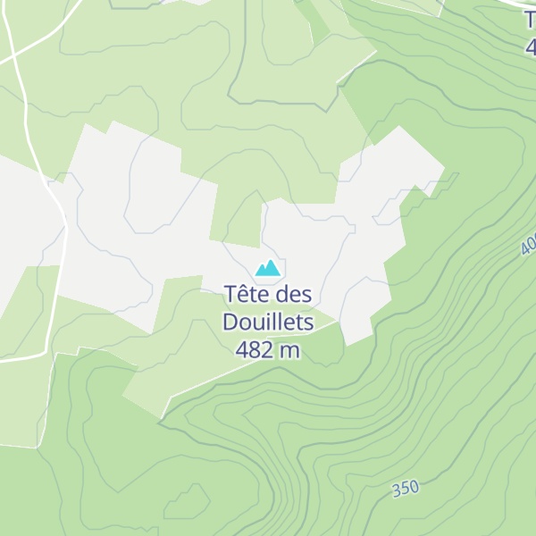 Map of Tête des Douillets