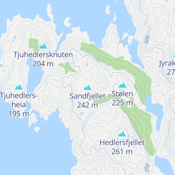 Map of Sandfjellet