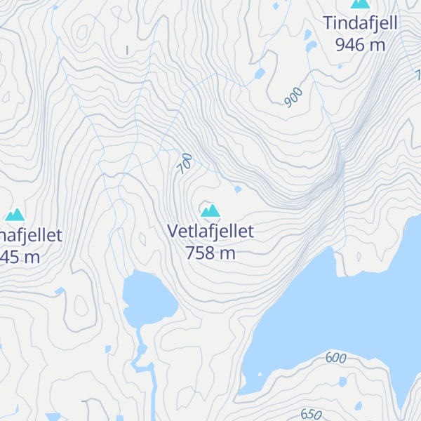 Map of Vetlafjellet