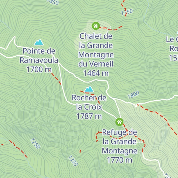 Map of Rocher de la Croix