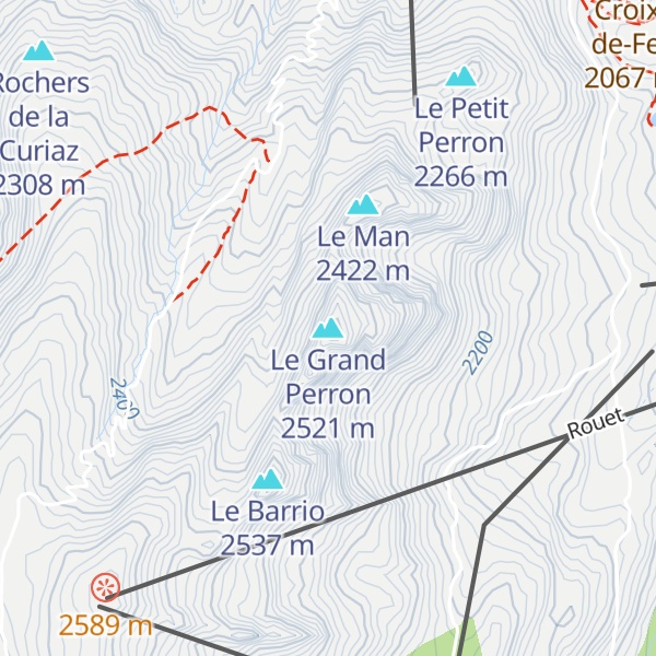 Map of Le Grand Perron
