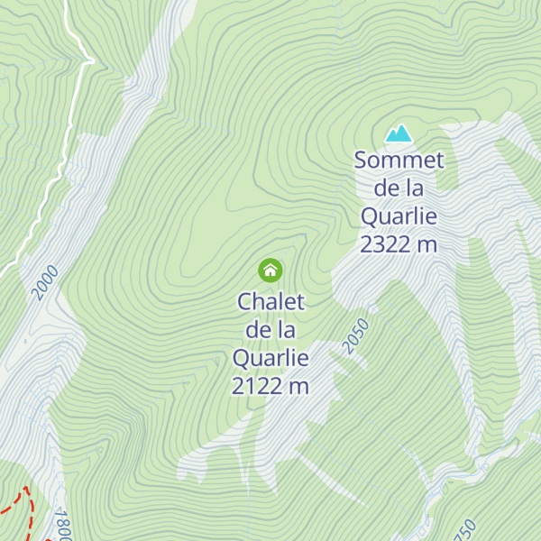 Map of Chalet de la Quarlie