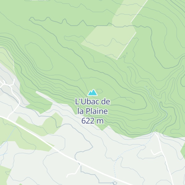 Map of L'Ubac de la Plaine