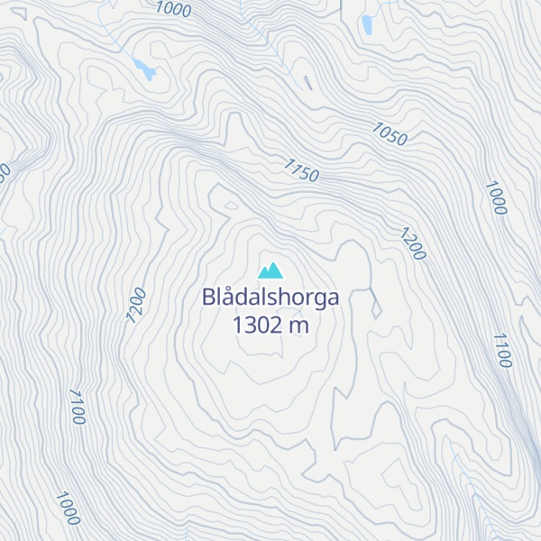 Map of Blådalshorga