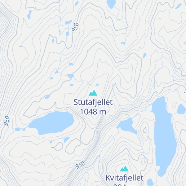 Map of Stutafjellet