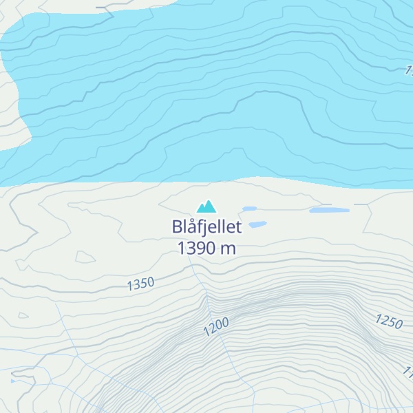 Map of Blåfjellet