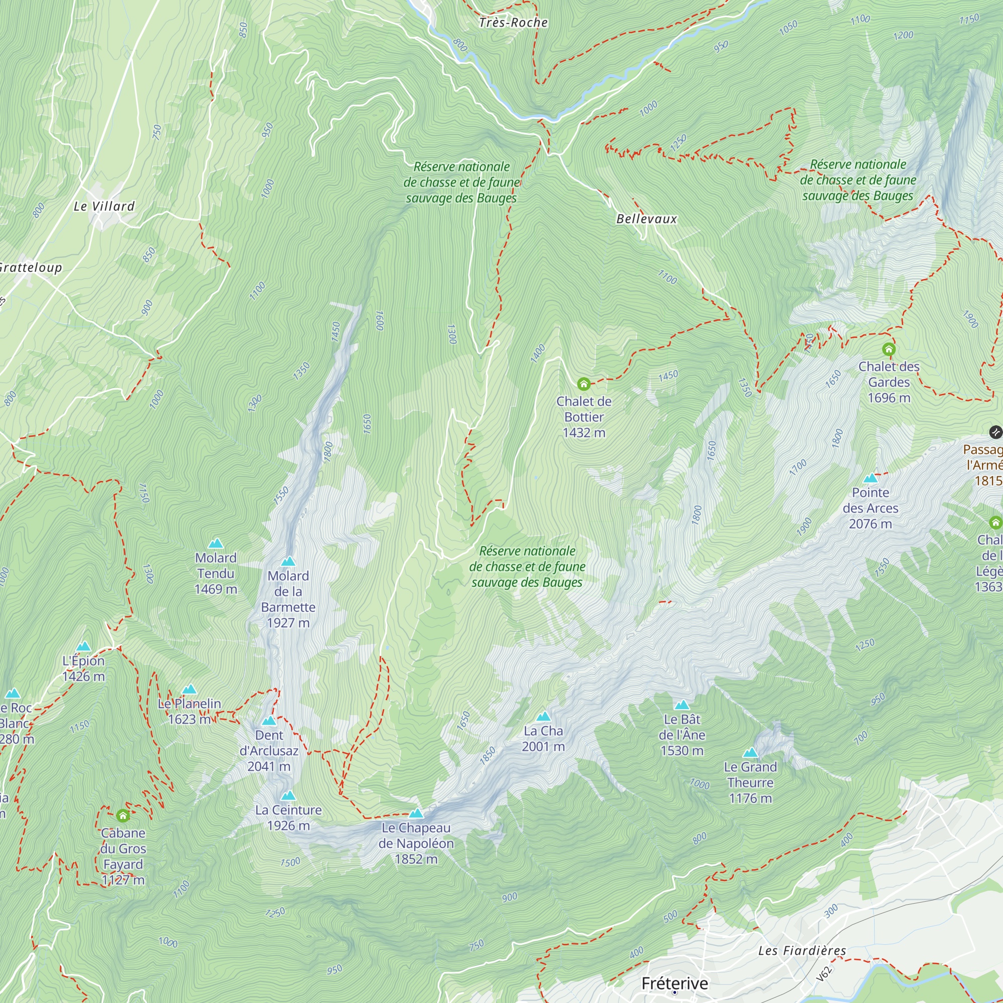 Chalet du Lauzarin map