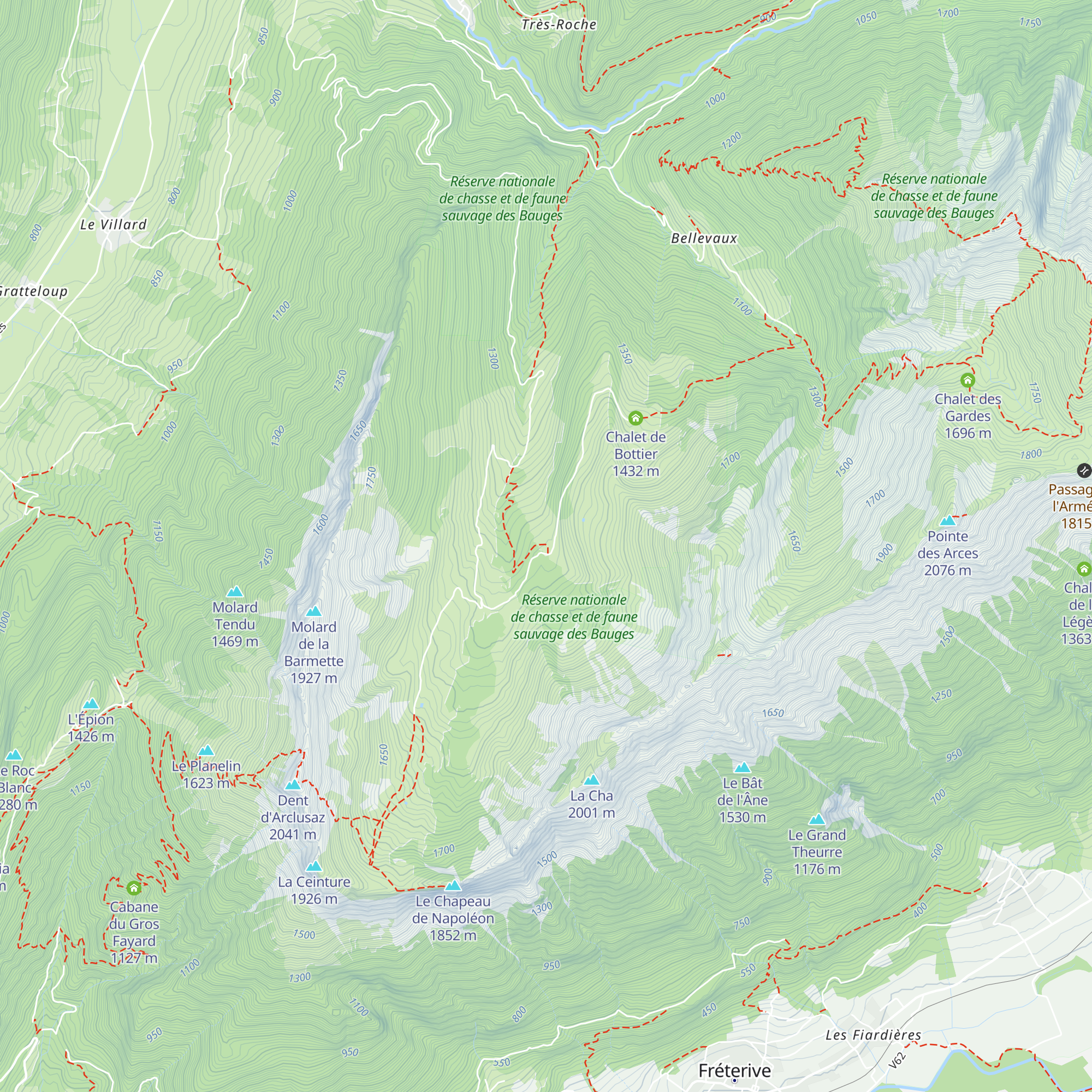 Chalet du Lauzarin map