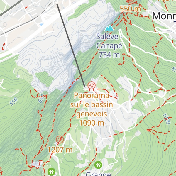 Map of Gare Haute du Téléphérique du Salève