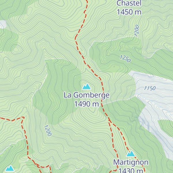Map of La Gomberge