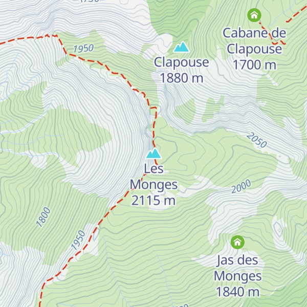 Map of Les Monges