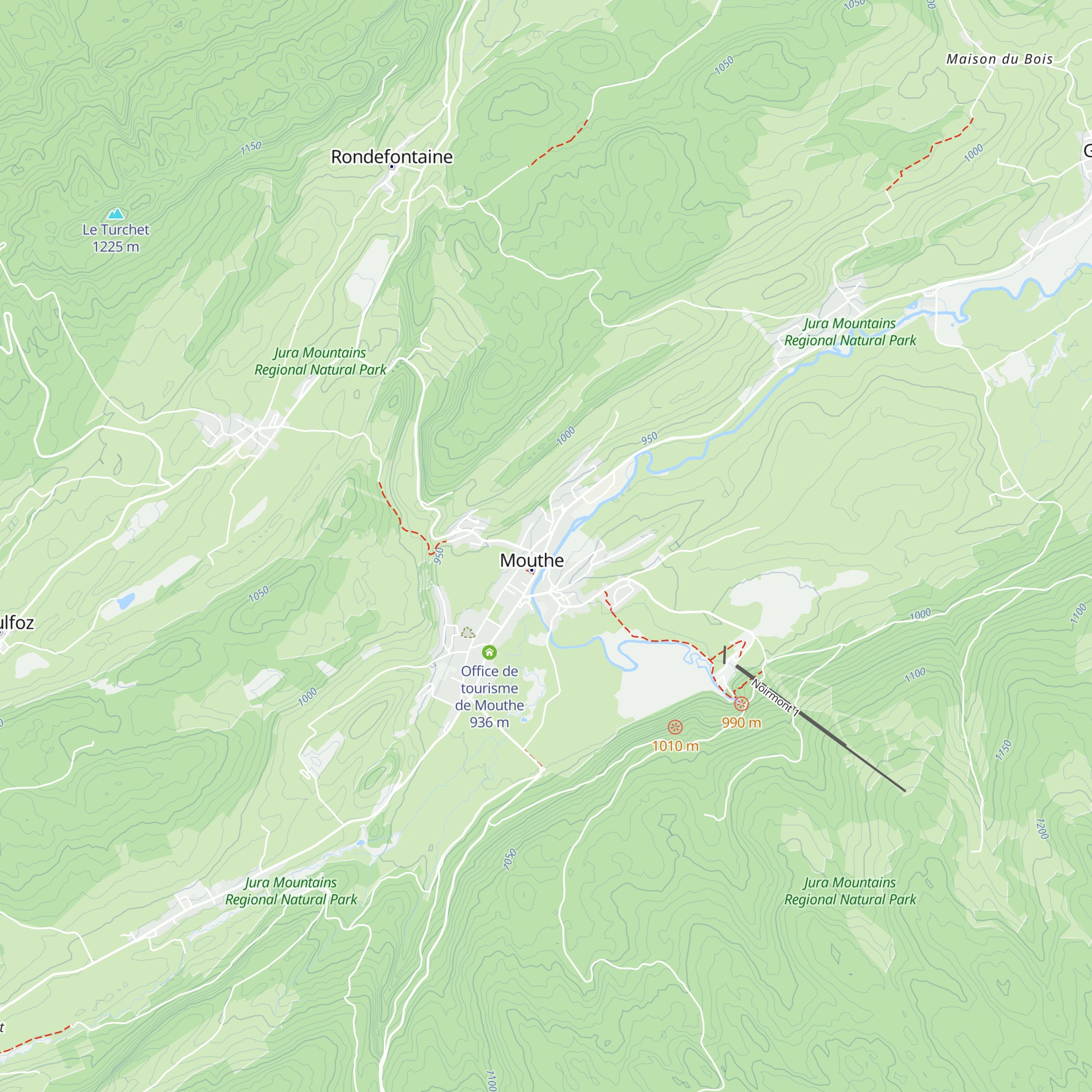 Gîte Etape La Randonnée map