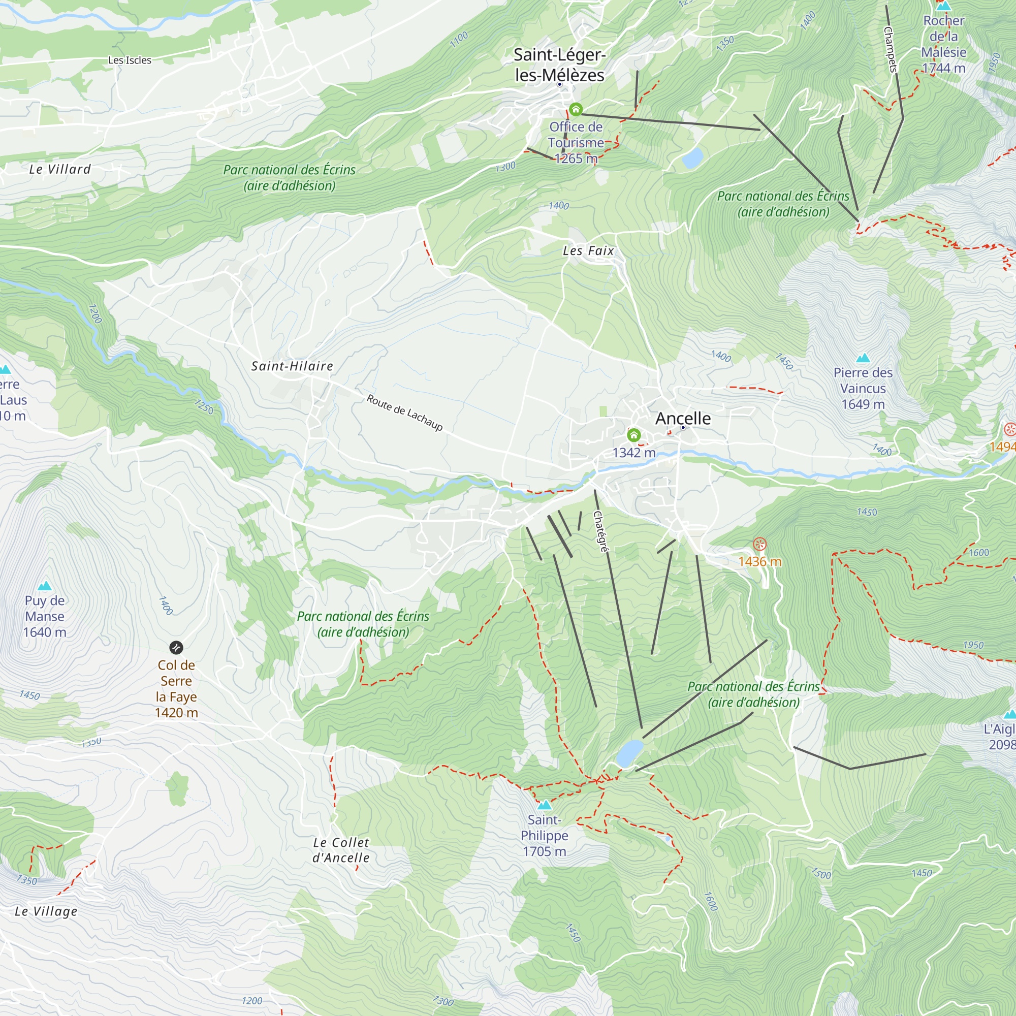 Gîte l'Establa map