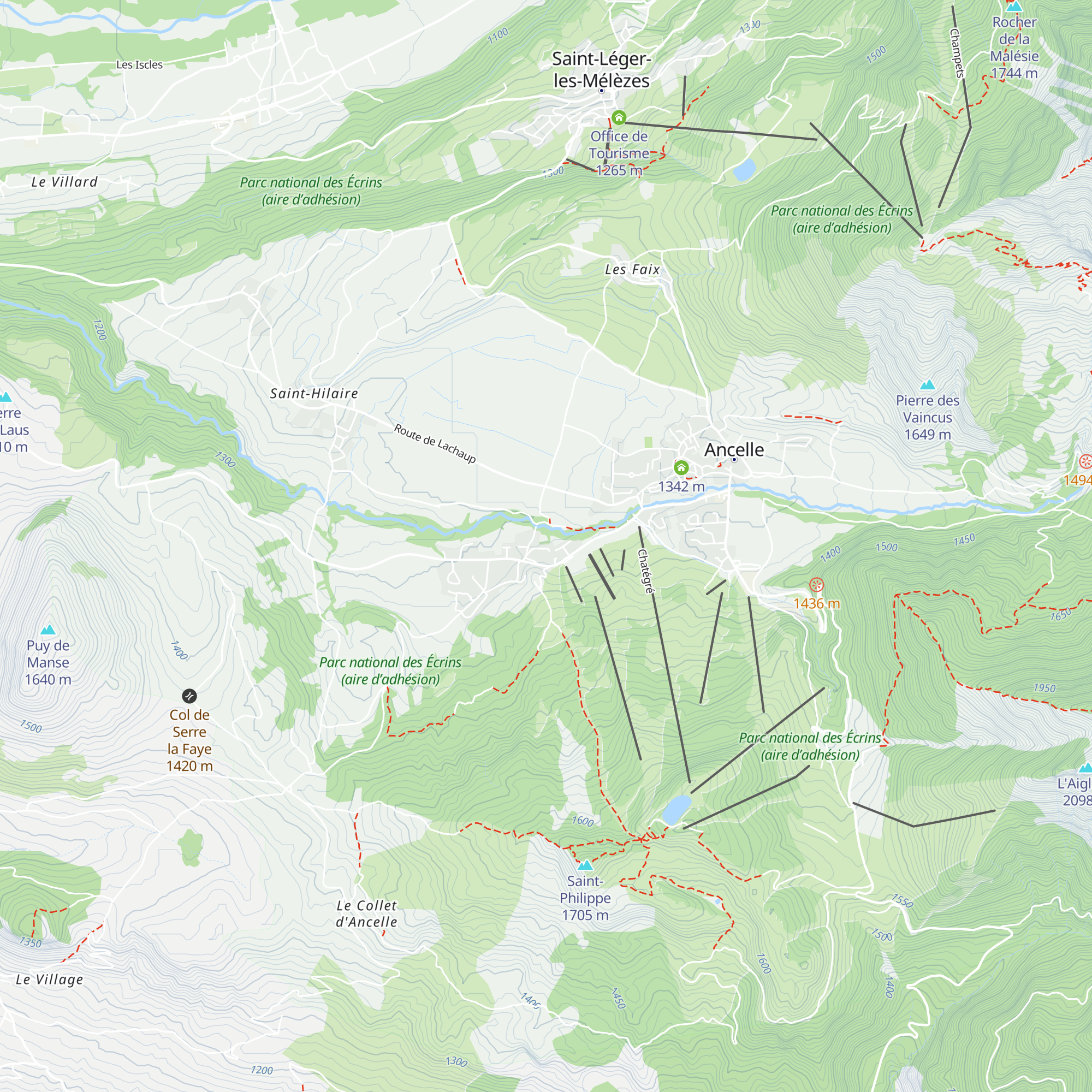 Gîte l'Establa map