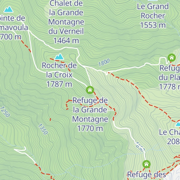 Map of Refuge de la Grande Montagne