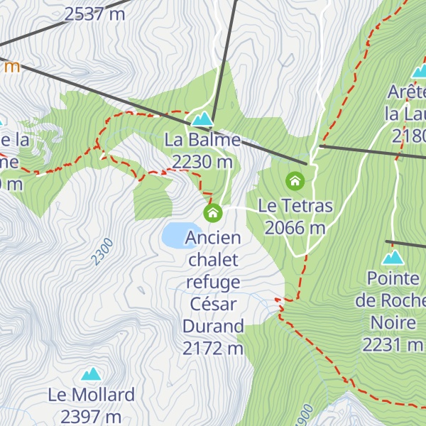 Map of Ancien chalet refuge César Durand