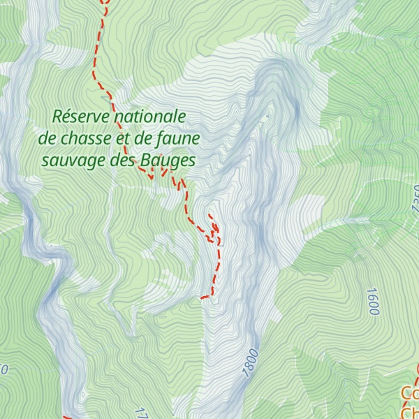 Map of Mont Trélod