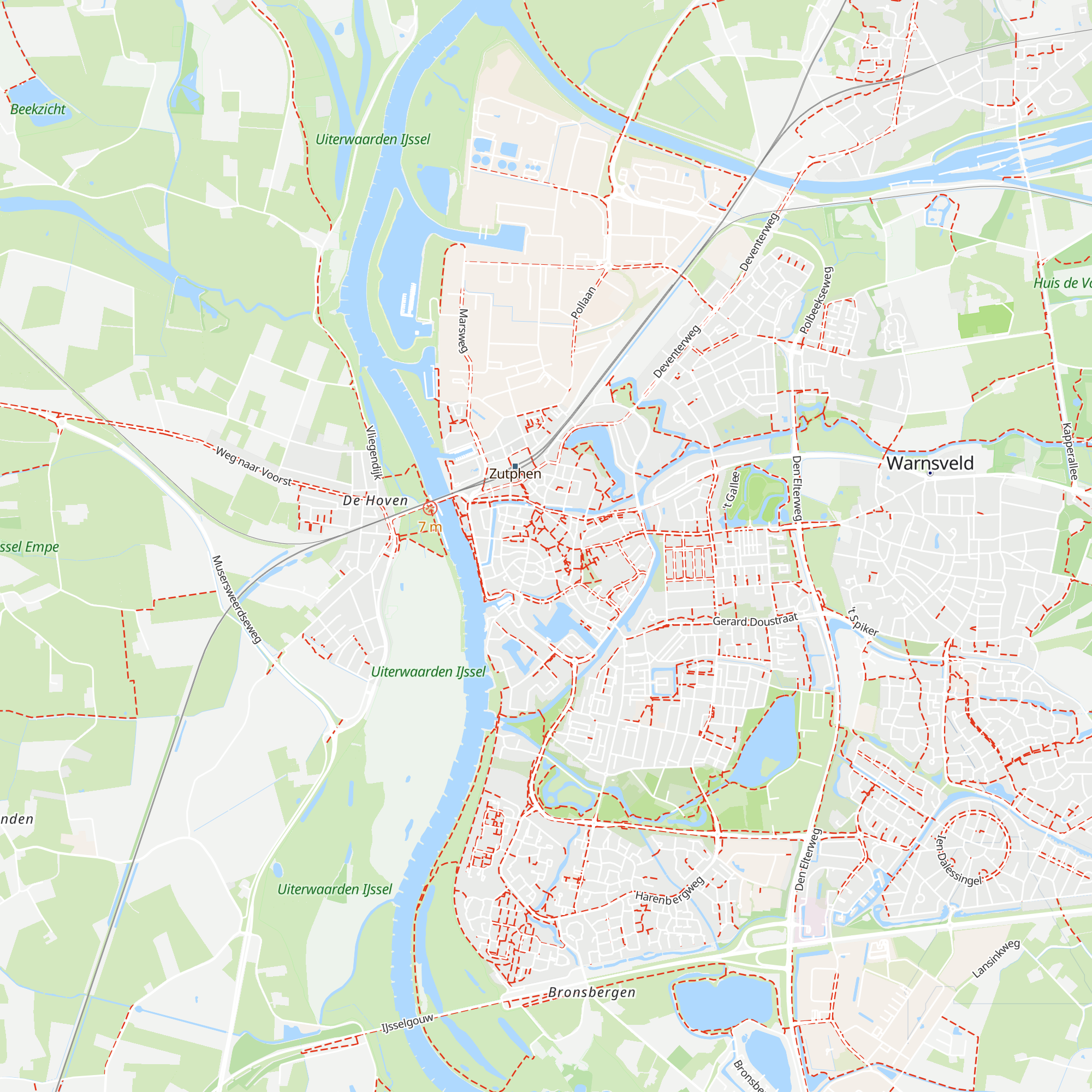 VVV Zutphen map