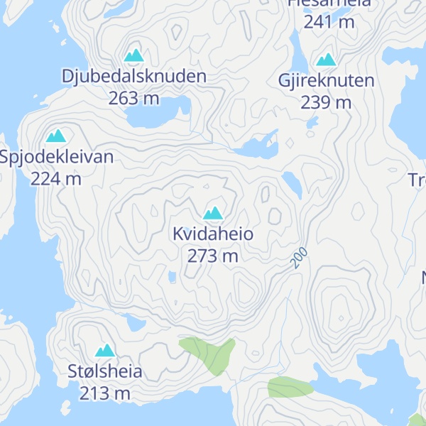 Map of Kvidaheio