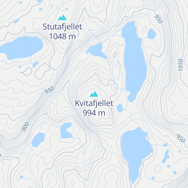 Map of Kvitafjellet