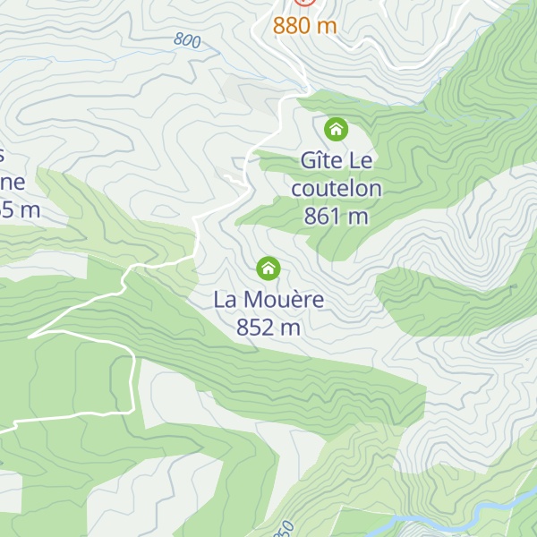Map of La Mouère