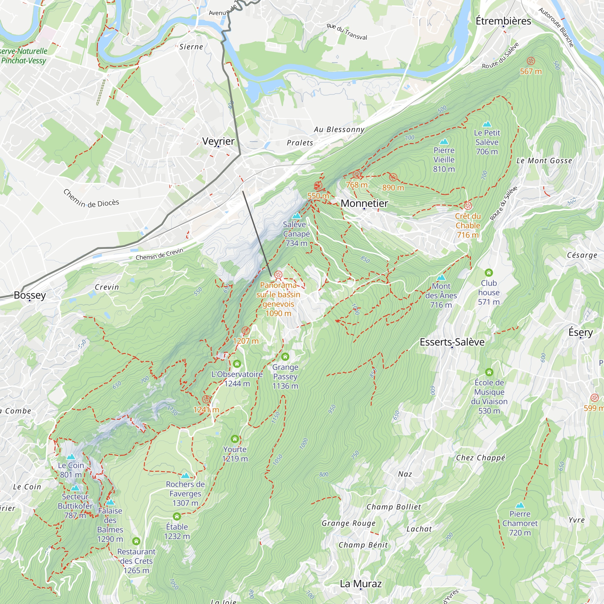 Chalet de Pré-Berger map