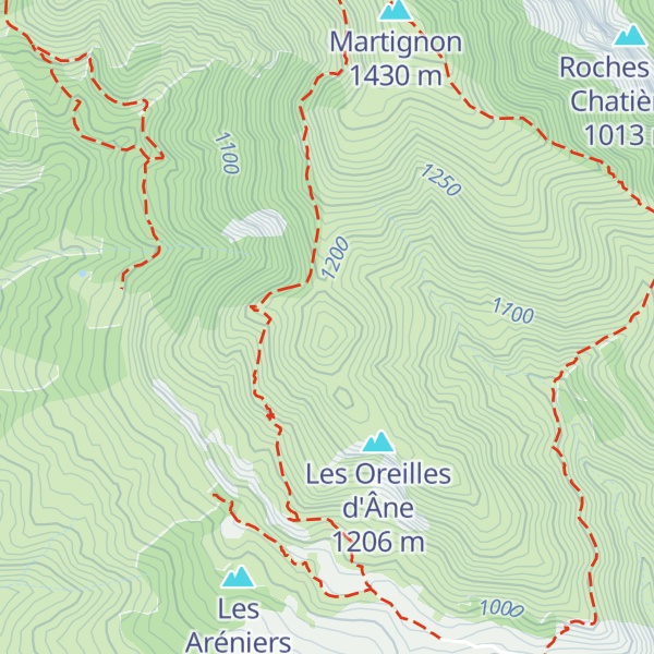 Map of La Clapière Haute