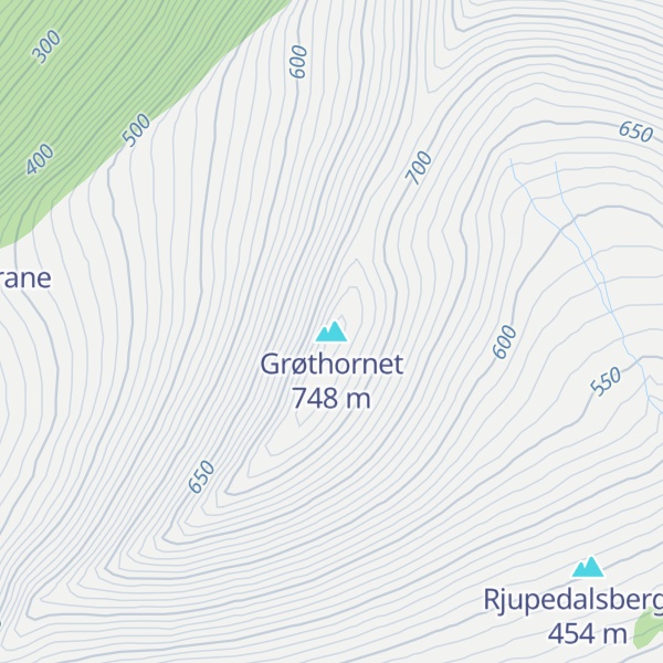 Map of Grøthornet