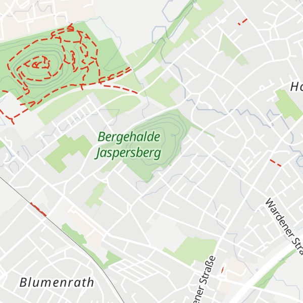 Map of Bergehalde Jaspersberg (ehem. Maria I)