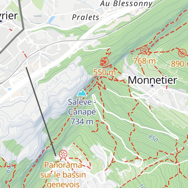Map of Restaurant du Chalet de la Croix