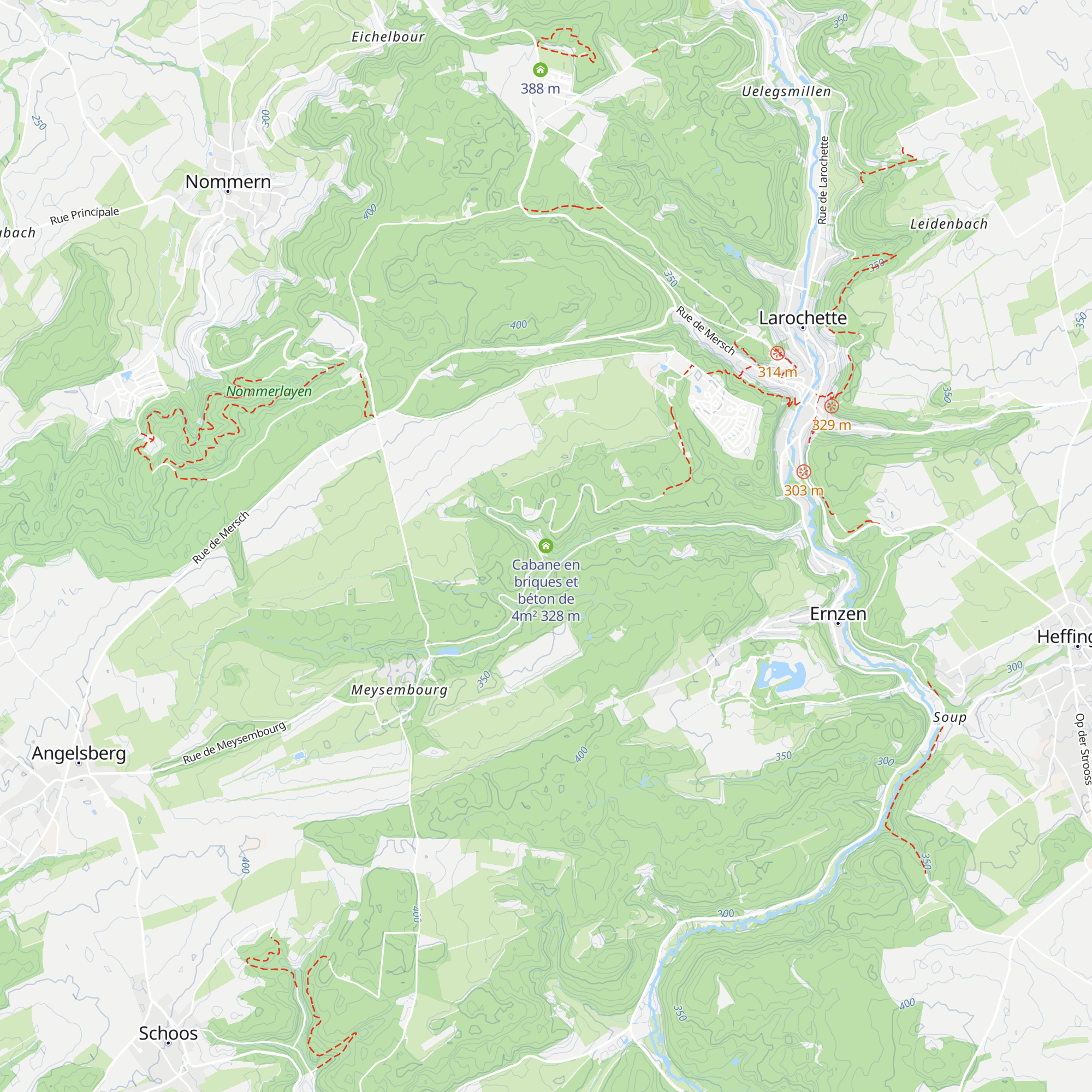 Cabane en briques et béton de 4m² map