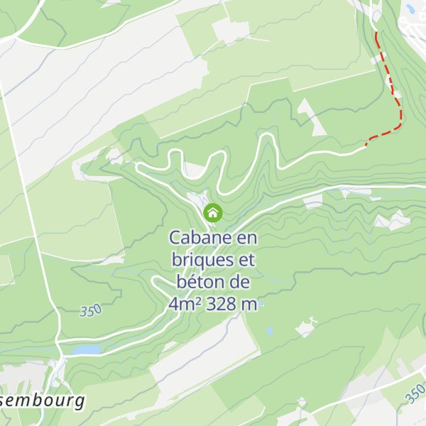 Map of Cabane en briques et béton de 4m²
