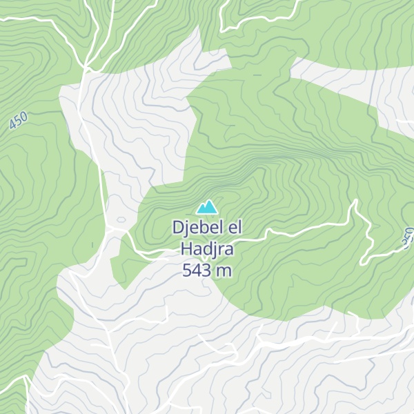 Map of Djebel el Hadjra
