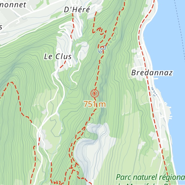 Map of Crêt du Bourg