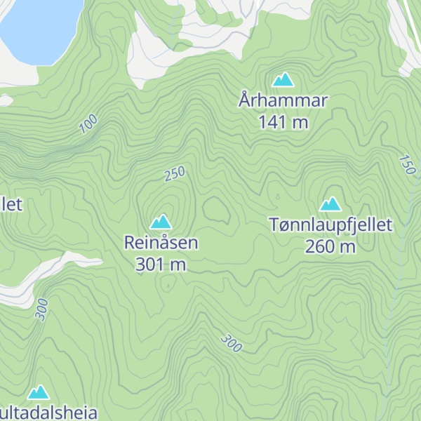 Map of Litle Reinåsen