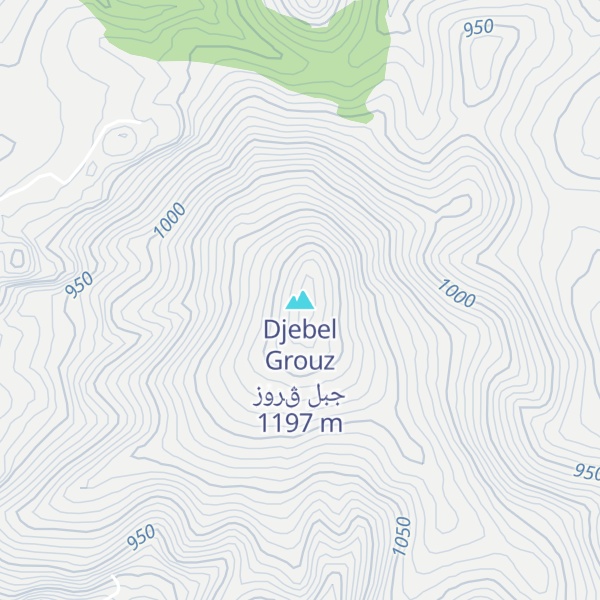 Map of Djebel Grouz جبل ڨروز