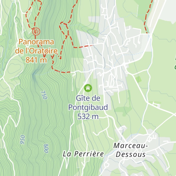 Map of Gîte de Pontgibaud